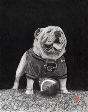 Georgia Bulldog Pose 1